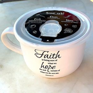 HOME ESSENTIALS SOUP ERB MUG FAITH HOPE HEBREWS 11:1